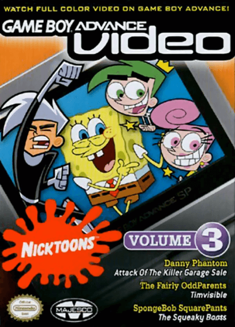 GBA Video Nicktoons Collection Volume 3 box art for GameBoy Advance